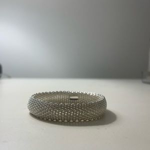 Tiffany & Co 925 Sterling Silver 15.5 mm “Somerset Mesh” bracelet